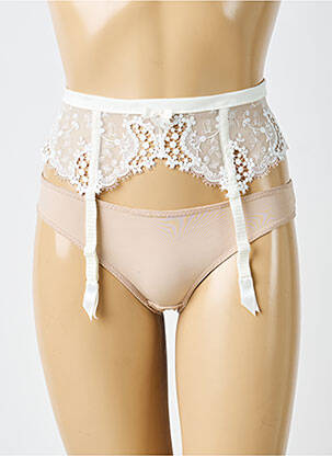 Guêpière/porte-jarretelle broderie blanc SIMONE PERELE femme