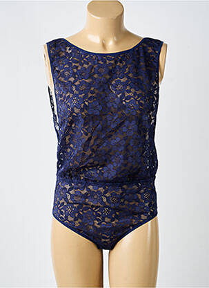 Body lingerie effet matière satinée bleu SIMONE PERELE femme