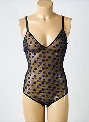 Body lingerie effet matière satinée noir SIMONE PERELE femme