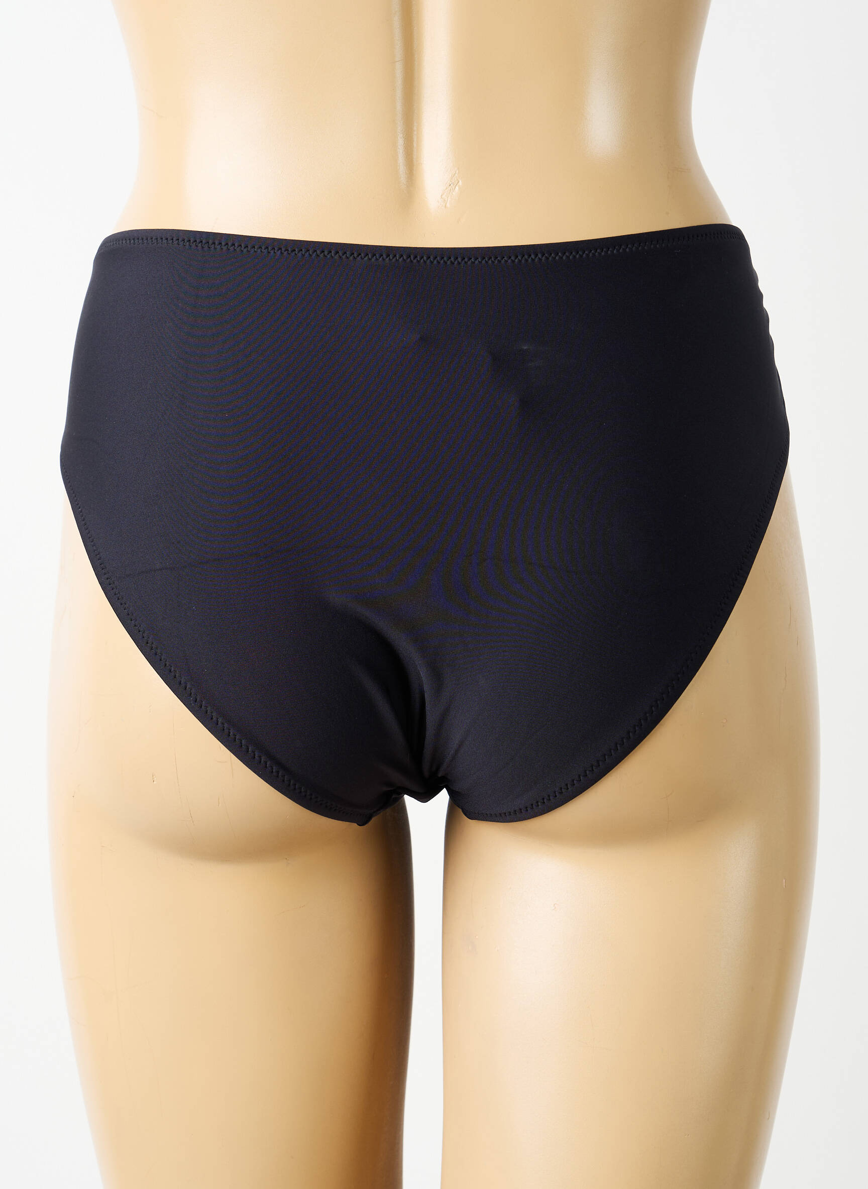 Bas de maillot de bain effet matière satinée culotte noir ANTIGEL femme