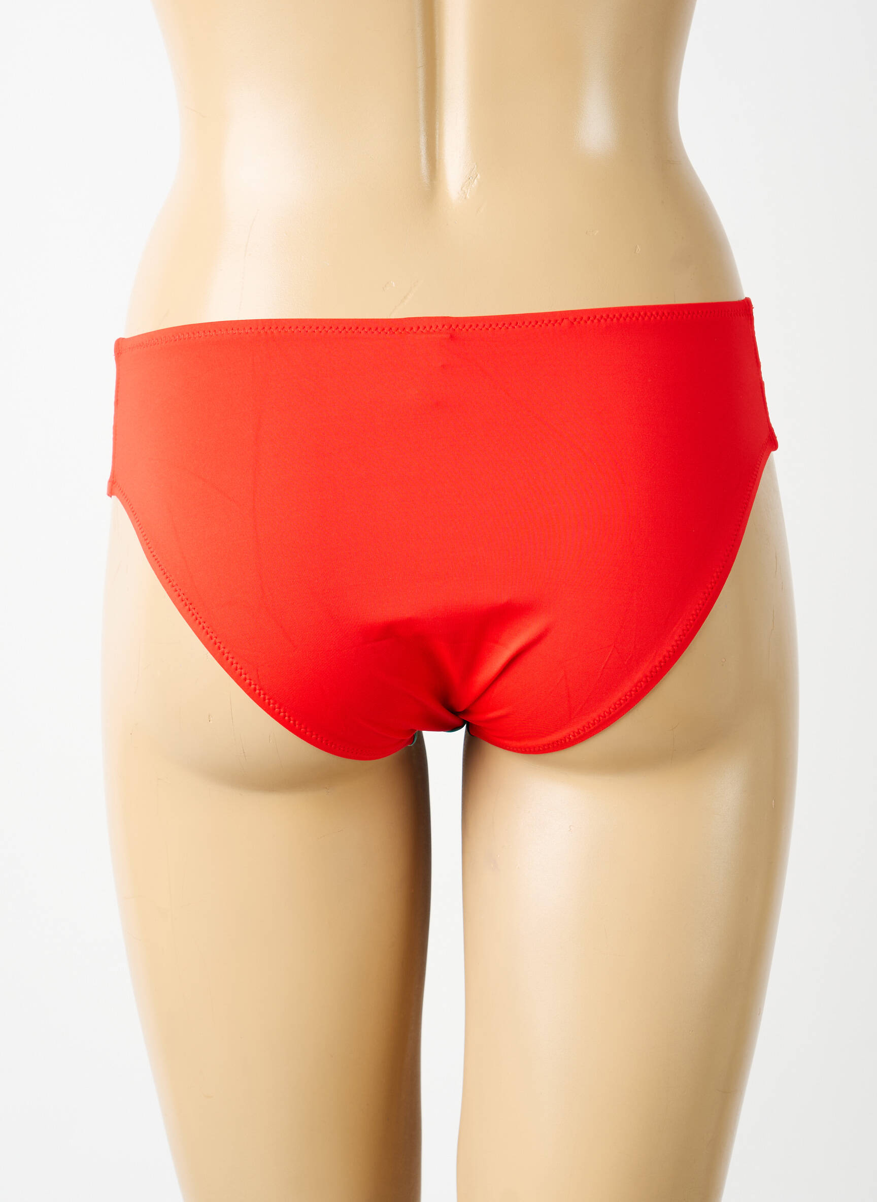 Bas de maillot de bain imprimé fantaisie culotte orange ANTIGEL femme