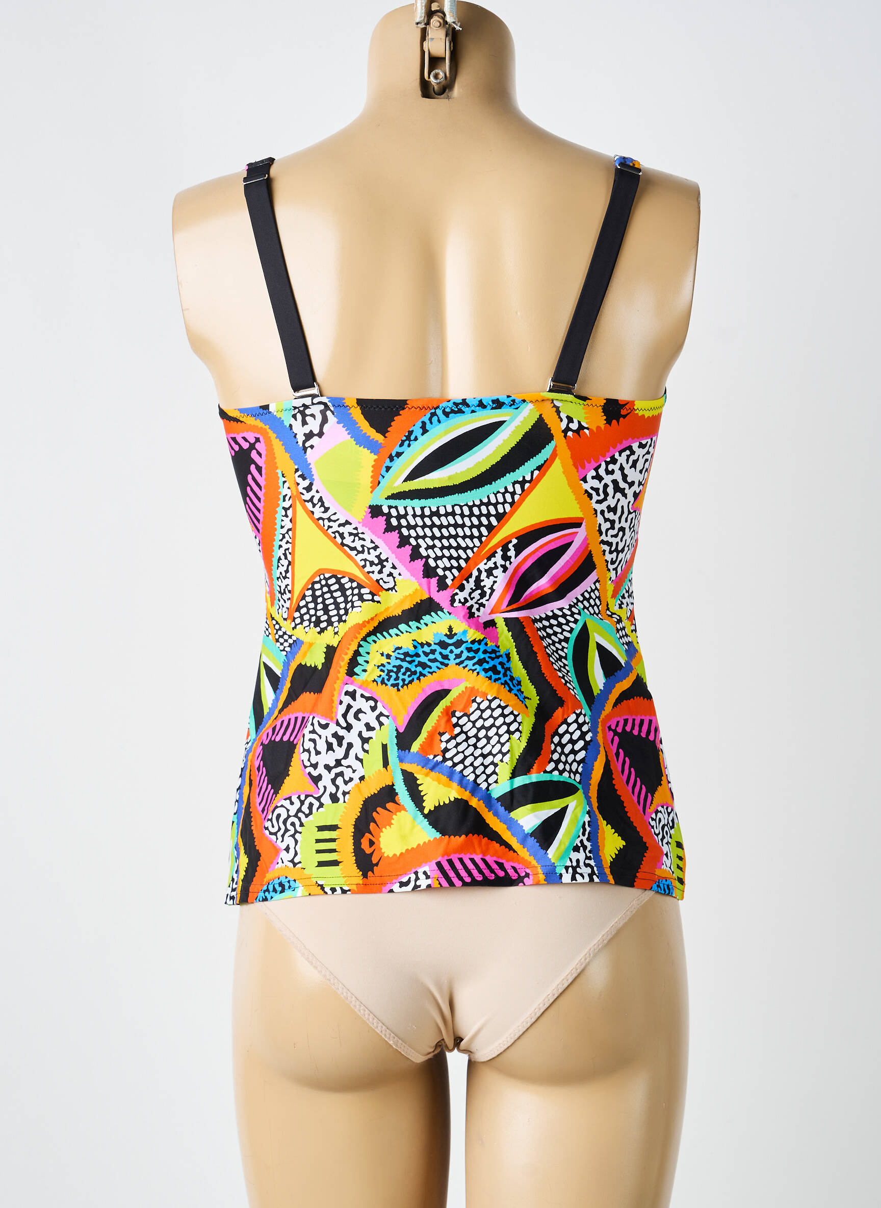 Haut de maillot de bain stretch haut soutien-gorge moulé noir ANTIGEL femme