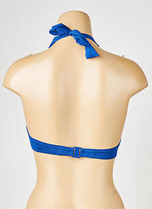 Haut de maillot de bain bretelles élastiquées haut soutien-gorge balconnet bleu SIMONE PERELE femme