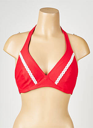 Haut de maillot de bain haut soutien-gorge emboitant haut soutien-gorge emboitant rouge ANTIGEL femme