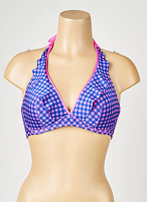 Haut de maillot de bain haut soutien-gorge moulé haut soutien-gorge moulé bleu ANTIGEL femme