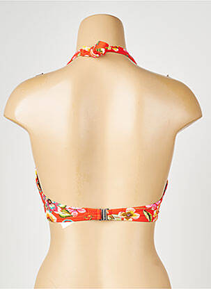 Haut de maillot de bain stretch haut soutien-gorge emboitant orange ANTIGEL femme