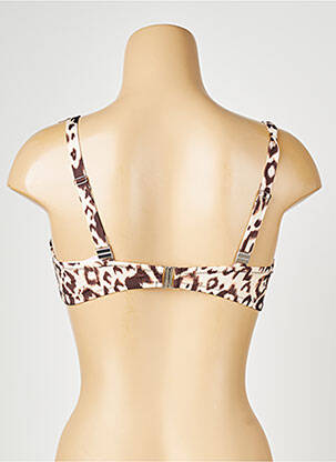Haut de maillot de bain stretch haut soutien-gorge emboitant beige ANTIGEL femme