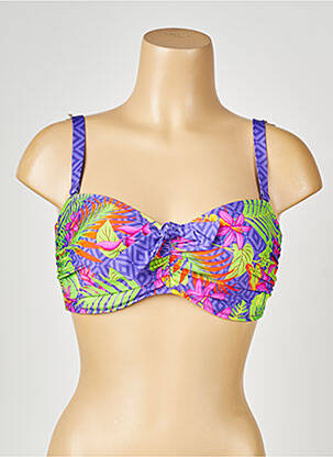 Haut de maillot de bain stretch violet ANTIGEL femme