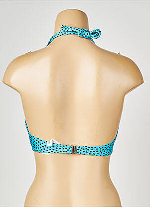 Haut de maillot de bain stretch haut soutien-gorge emboitant bleu ANTIGEL femme