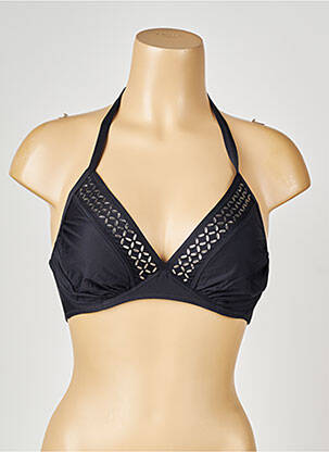 Haut de maillot de bain stretch haut triangles noir ANTIGEL femme