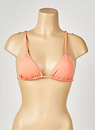Haut de maillot de bain fermeture liens à nouer haut triangles orange PRINCESSE TAM-TAM femme