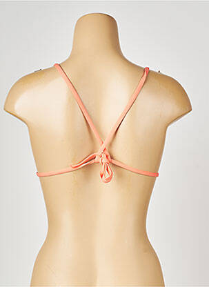 Haut de maillot de bain fermeture liens à nouer haut triangles orange PRINCESSE TAM-TAM femme