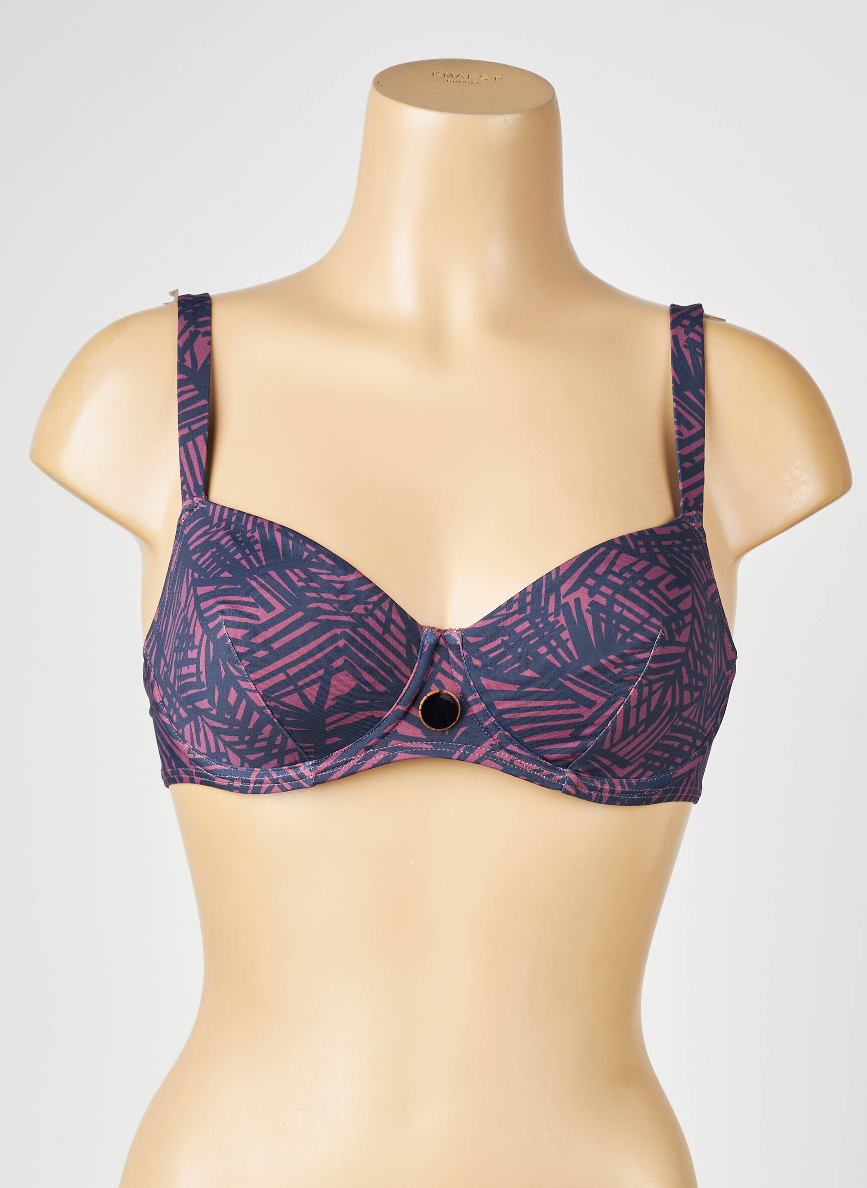 Haut de maillot de bain stretch haut soutien-gorge emboitant violet SIMONE PERELE femme
