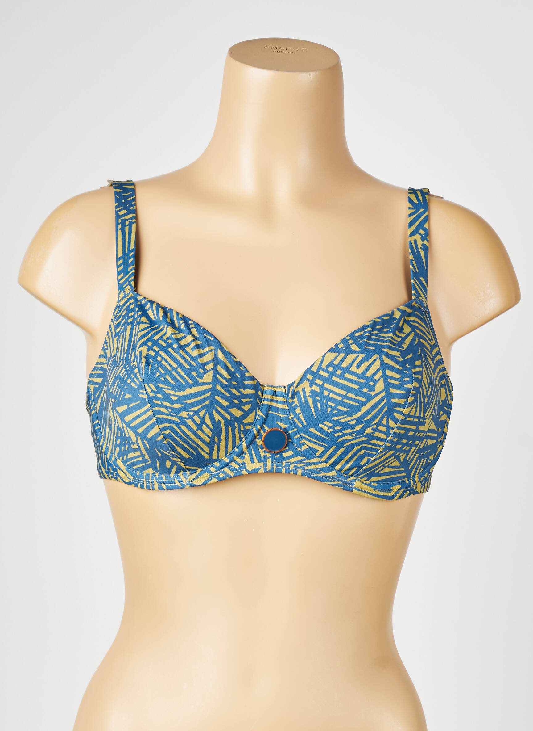 Haut de maillot de bain stretch haut soutien-gorge emboitant vert SIMONE PERELE femme