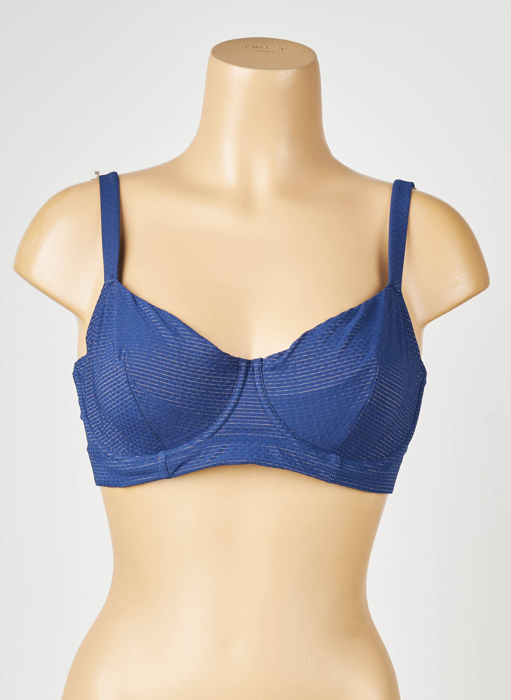 Haut de maillot de bain stretch haut soutien-gorge emboitant bleu SIMONE PERELE femme