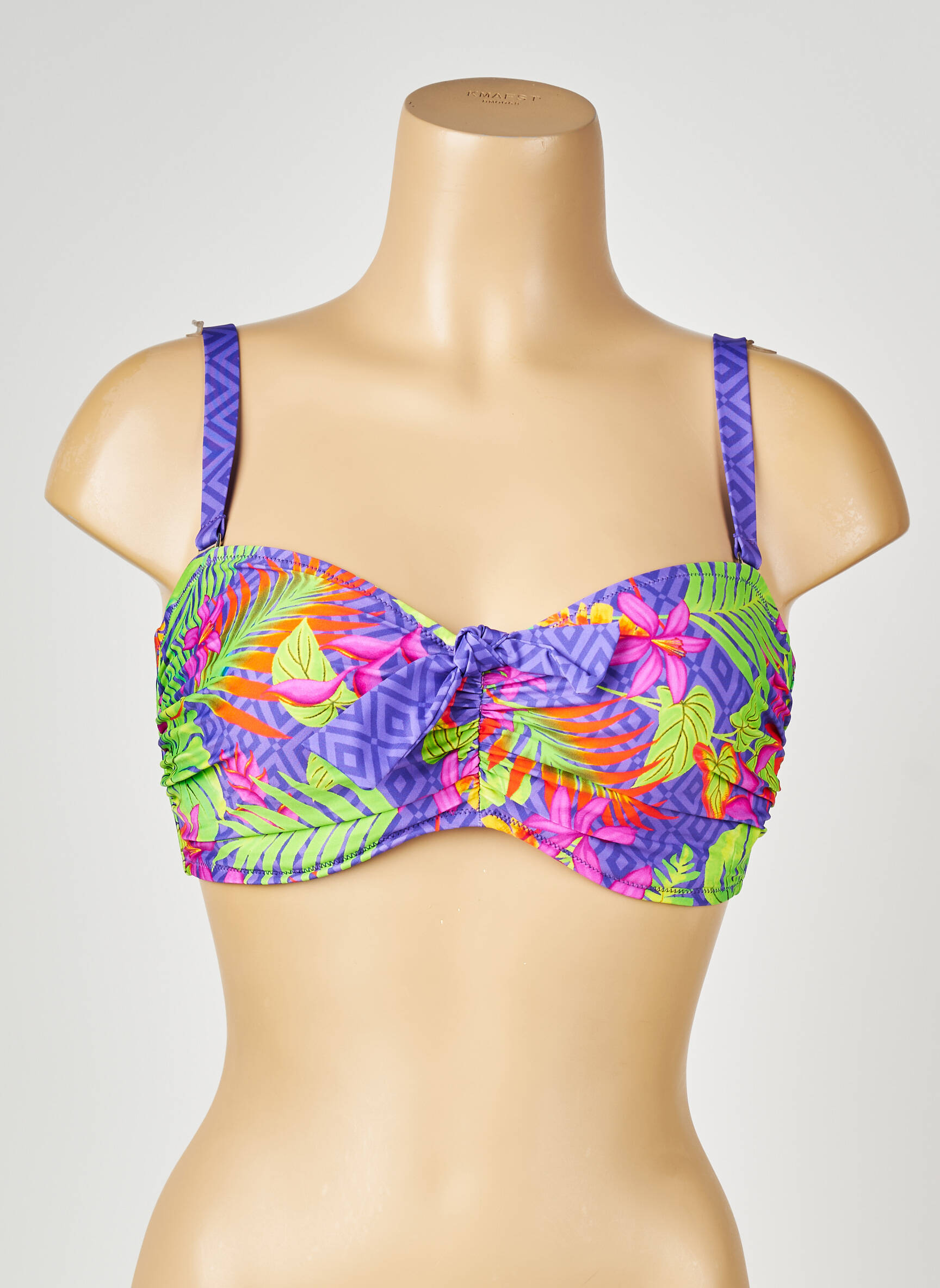 Haut de maillot de bain stretch violet ANTIGEL femme