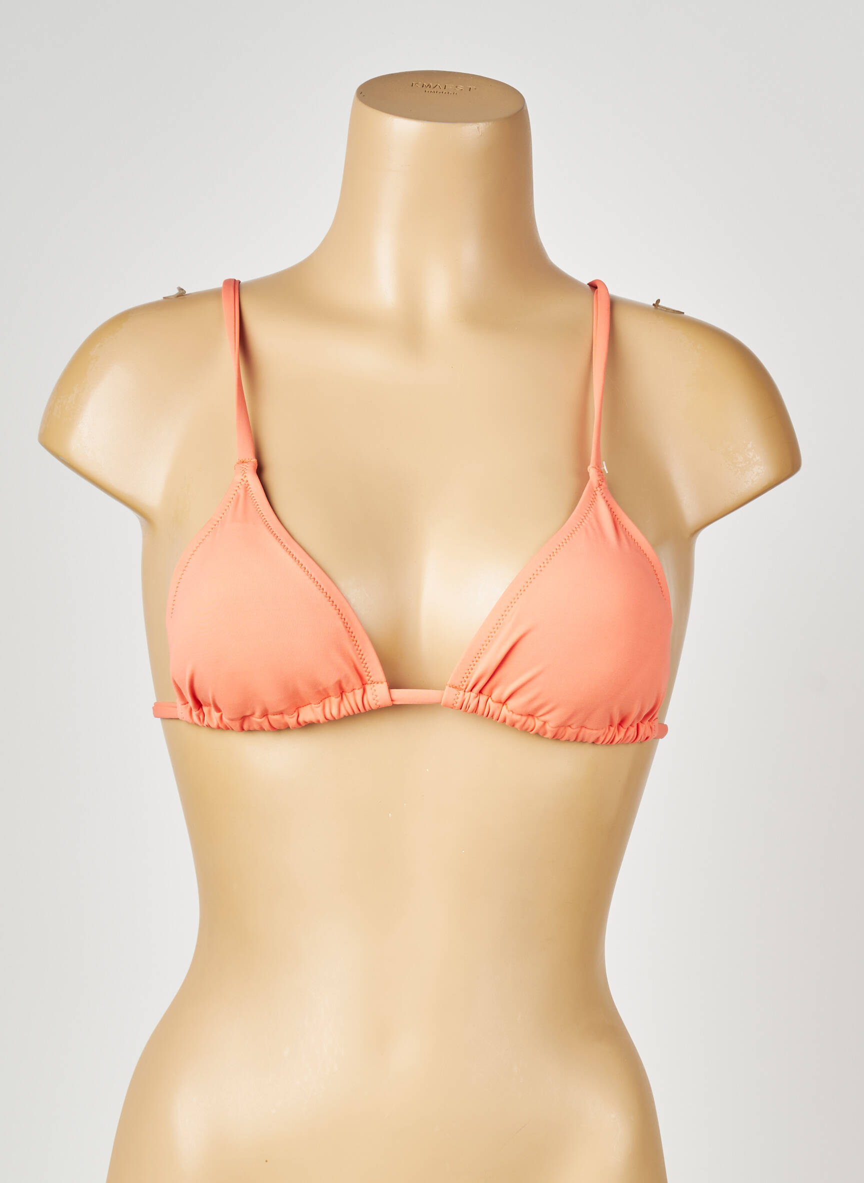 Haut de maillot de bain fermeture liens à nouer haut triangles orange PRINCESSE TAM-TAM femme