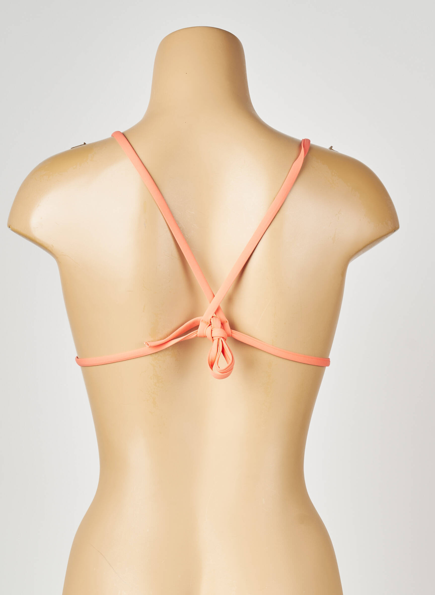 Haut de maillot de bain fermeture liens à nouer haut triangles orange PRINCESSE TAM-TAM femme