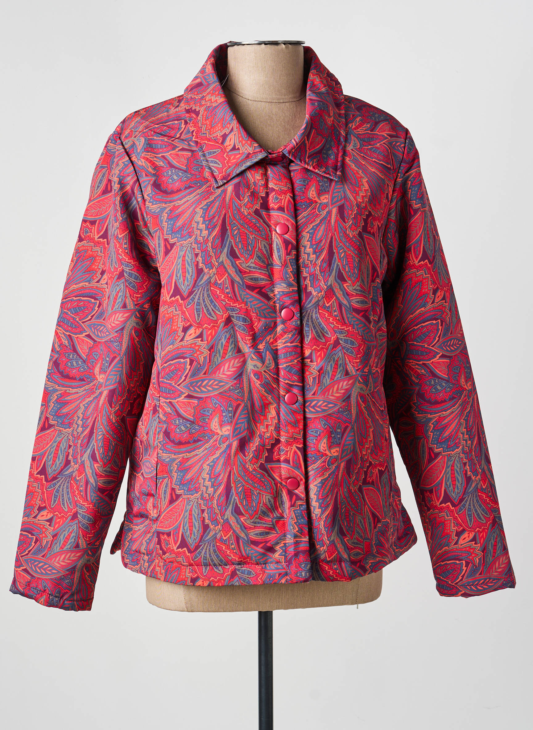 Blouson fermeture pressionnée rouge LA FIANCÉE femme