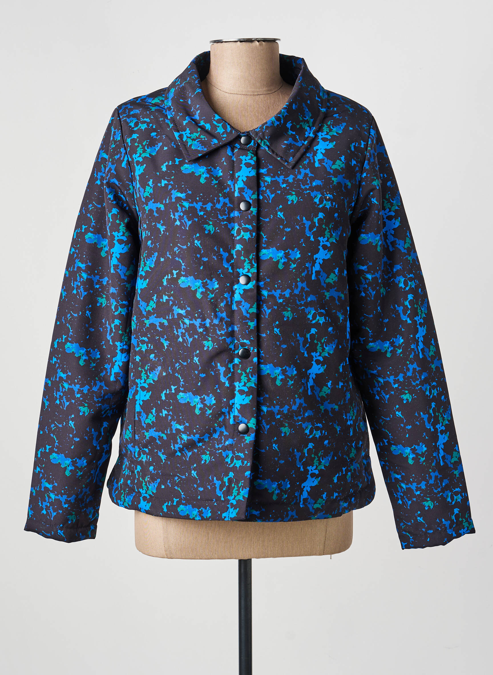 Blouson fermeture pressionnée bleu LA FIANCÉE femme