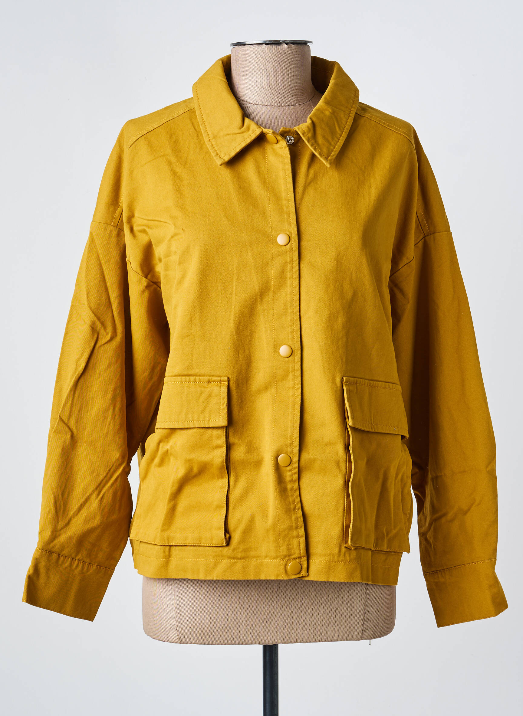 Veste casual coupe droite jaune LA FIANCÉE femme