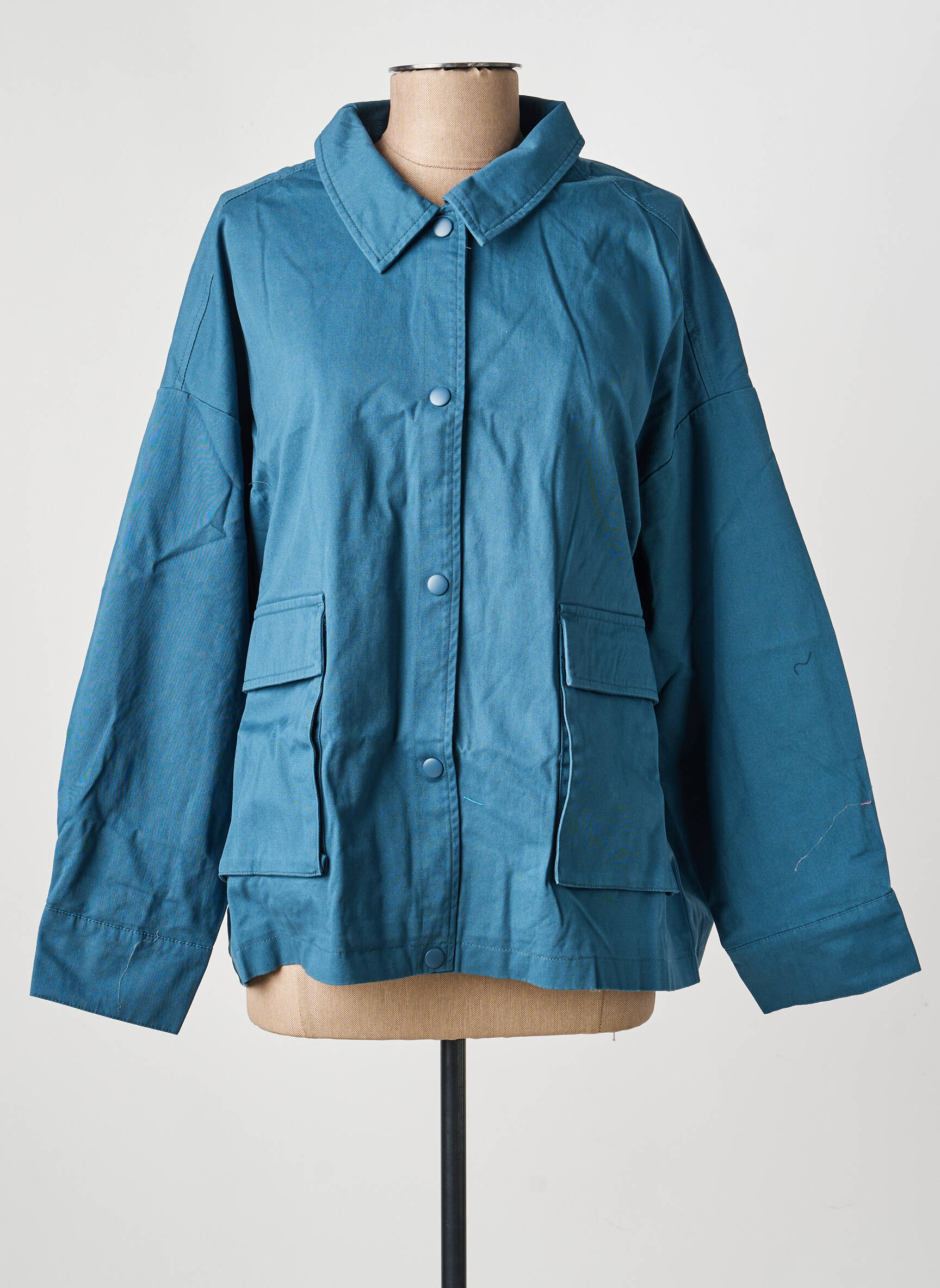 Veste casual coupe droite bleu LA FIANCÉE femme