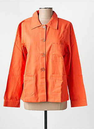 Veste casual coupe droite orange PRINCESSE NOMADE femme