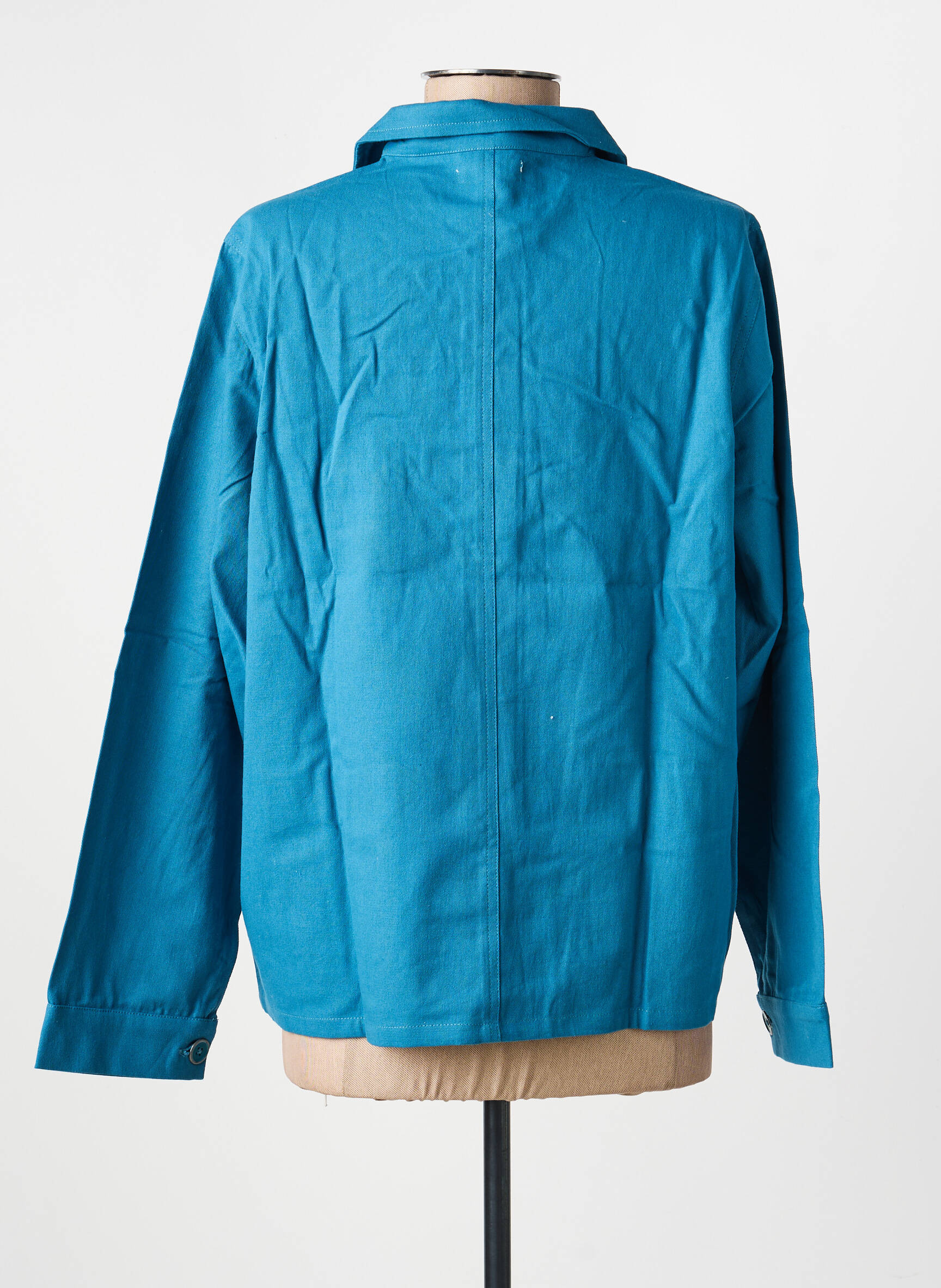 Veste casual coupe droite bleu PRINCESSE NOMADE femme