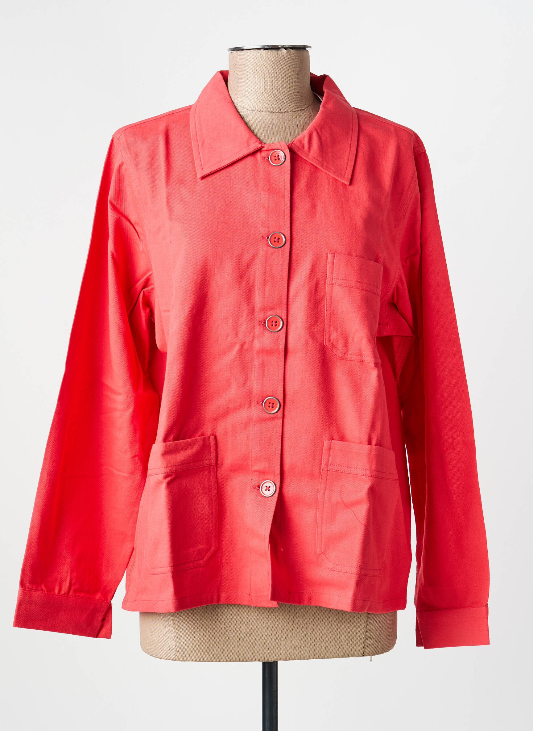 Veste casual coupe droite rose PRINCESSE NOMADE femme
