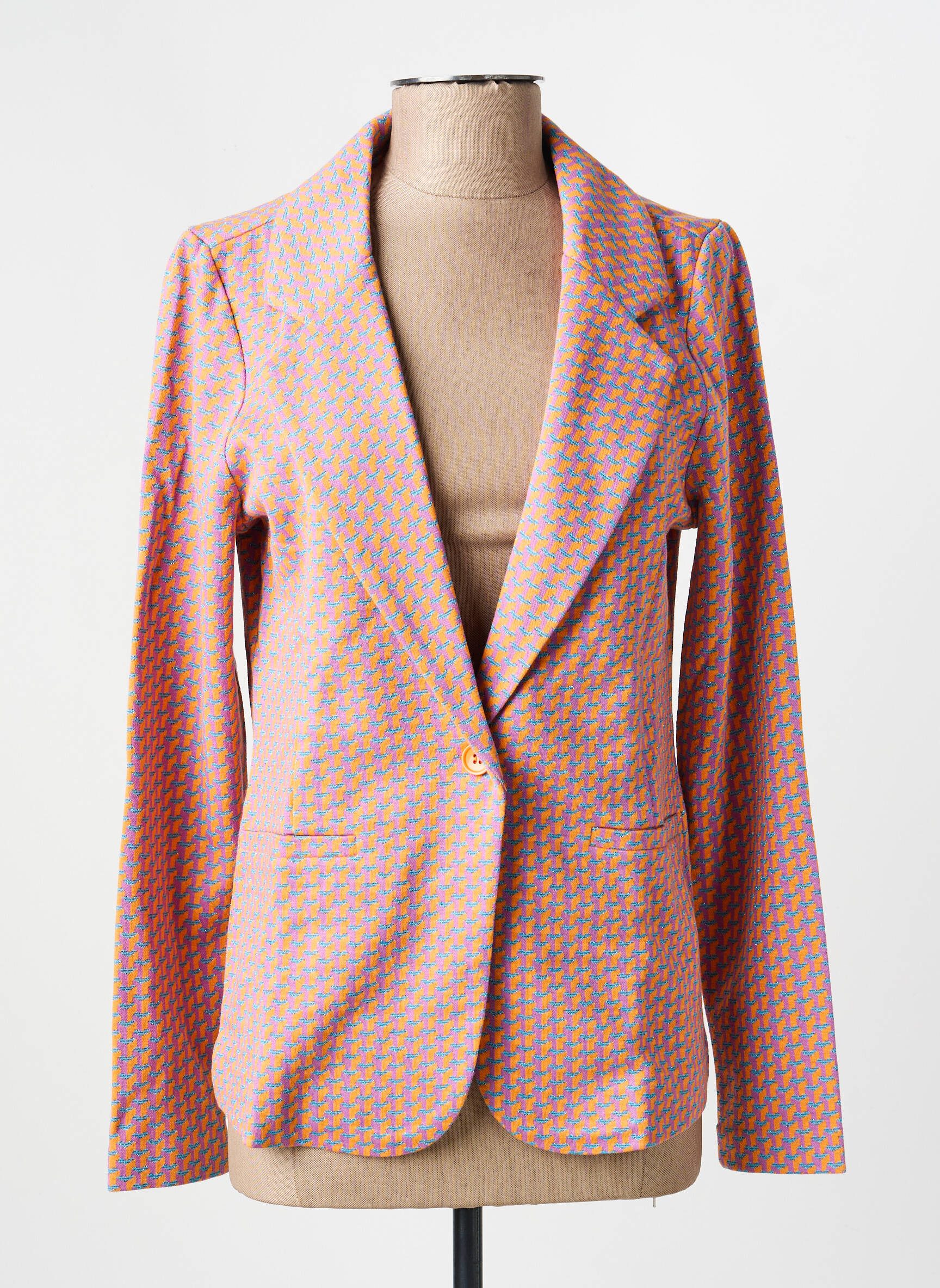 Blazer poches orange PRINCESSE NOMADE femme
