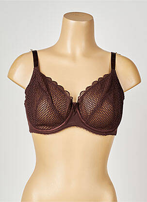 Soutien-gorge haut soutien-gorge emboitant haut soutien-gorge emboitant marron VALEGE femme