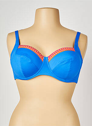 Haut de maillot de bain haut soutien-gorge emboitant haut soutien-gorge emboitant bleu ANTIGEL femme