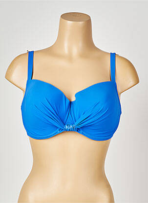 Haut de maillot de bain haut soutien-gorge moulé haut soutien-gorge moulé bleu ANTIGEL femme