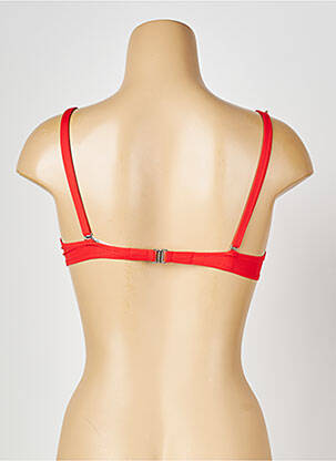 Haut de maillot de bain stretch haut soutien-gorge moulé orange ANTIGEL femme