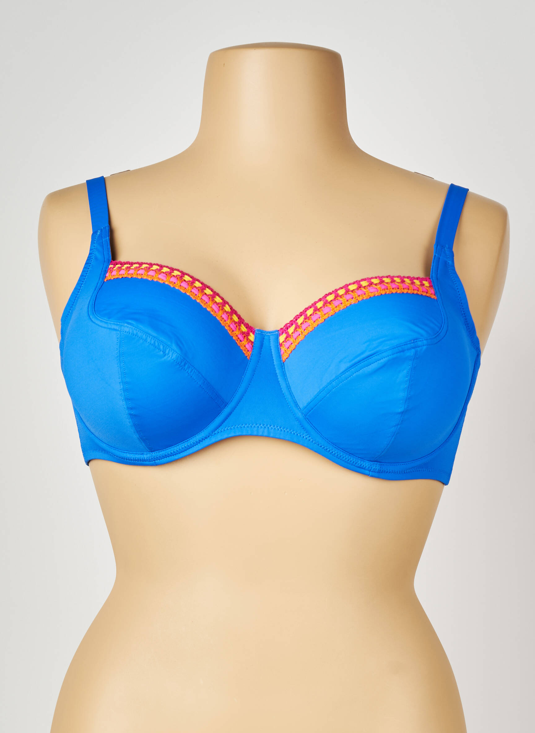 Haut de maillot de bain haut soutien-gorge emboitant haut soutien-gorge emboitant bleu ANTIGEL femme