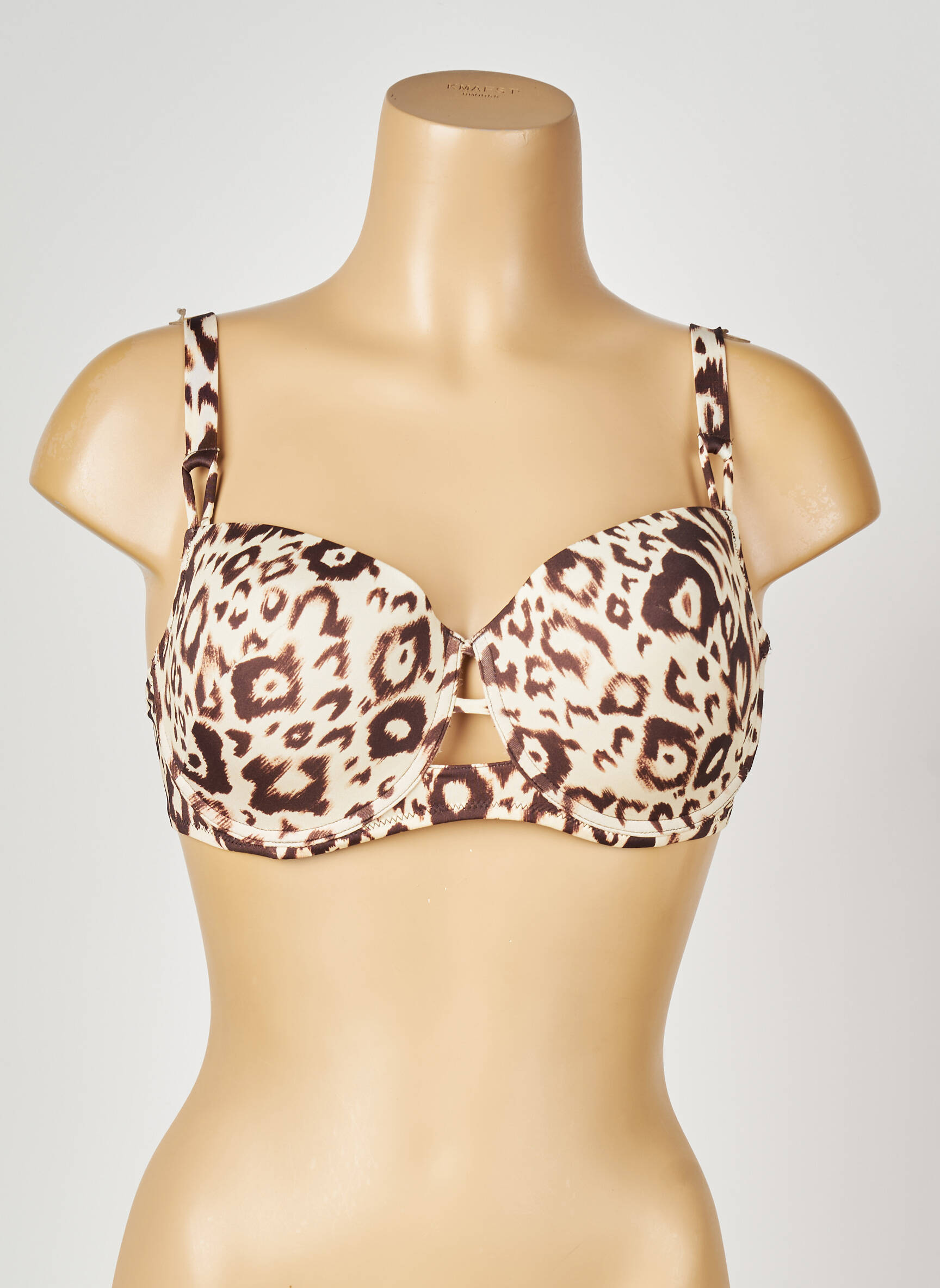 Haut de maillot de bain haut soutien-gorge moulé haut soutien-gorge moulé beige ANTIGEL femme