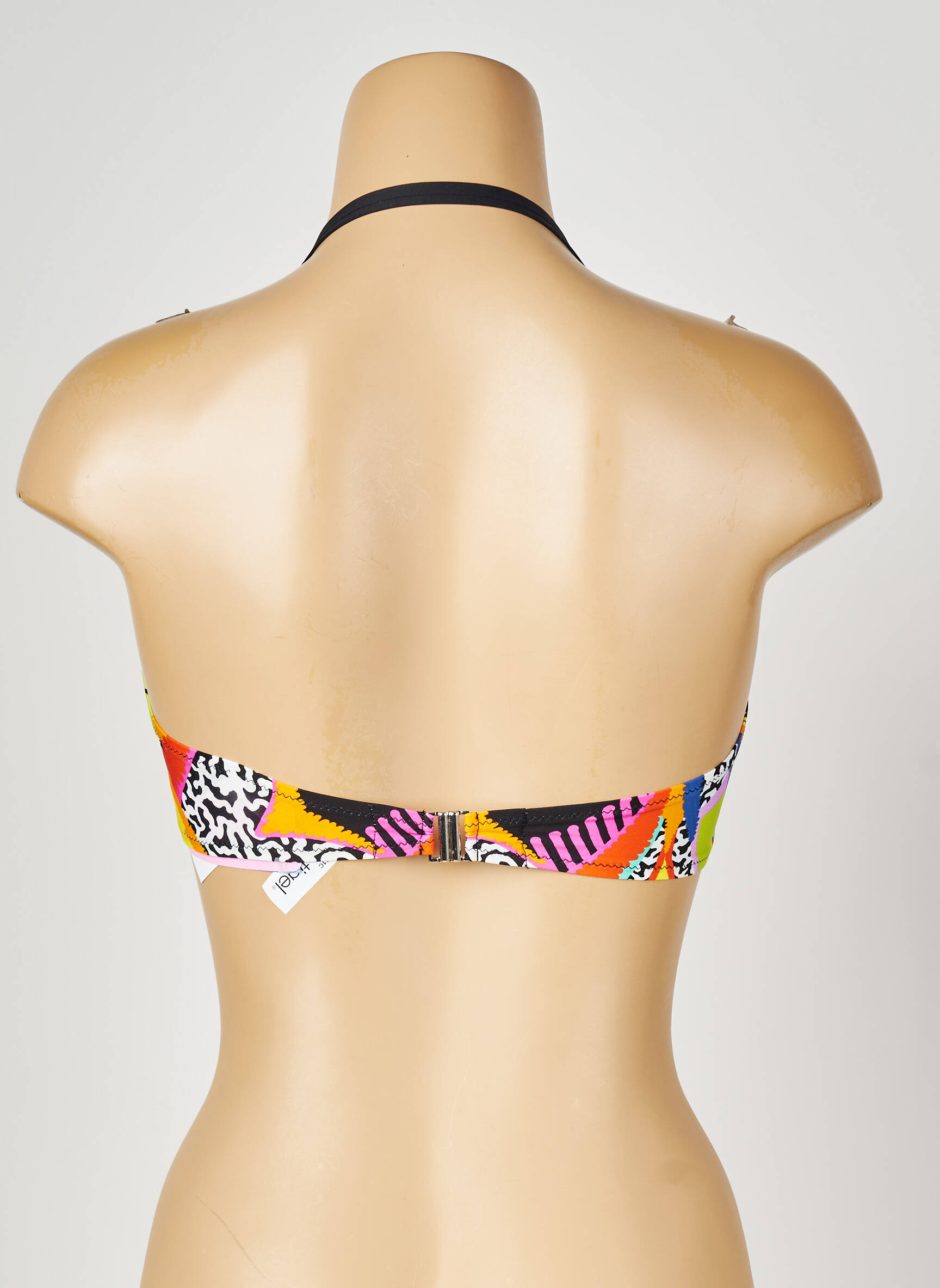 Haut de maillot de bain bretelles élastiquées amovibles haut soutien-gorge moulé noir ANTIGEL femme