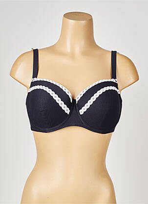Haut de maillot de bain stretch haut soutien-gorge moulé noir ANTIGEL femme