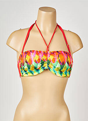 Haut de maillot de bain haut bandeau haut bandeau rouge ANTIGEL femme