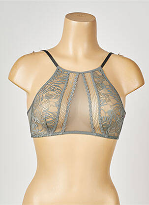 Soutien-gorge sans armature haut triangles gris PASSIONATA femme