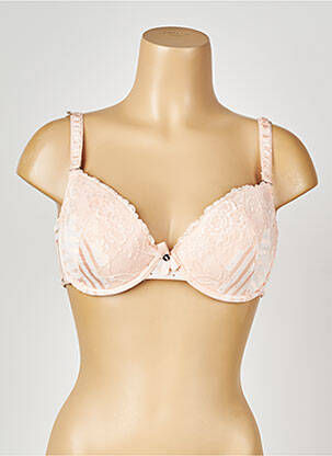 Soutien-gorge effet matière satinée haut soutien-gorge moulé rose VALEGE femme