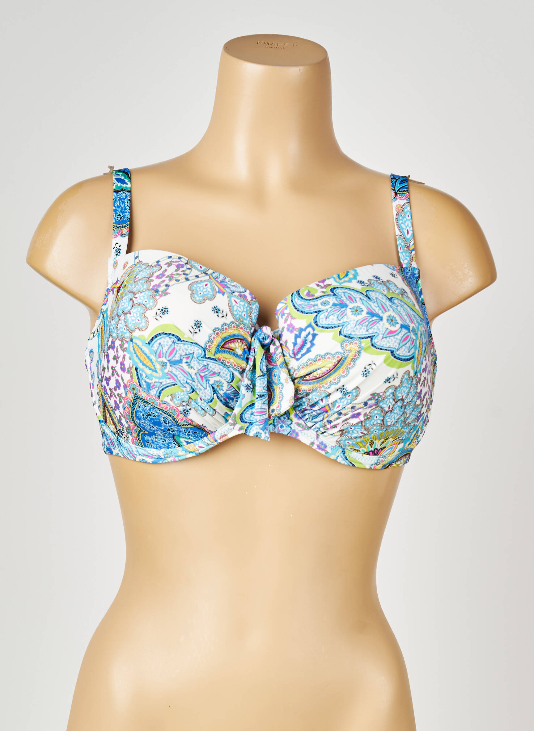 Haut de maillot de bain haut soutien-gorge moulé haut soutien-gorge moulé bleu ANTIGEL femme