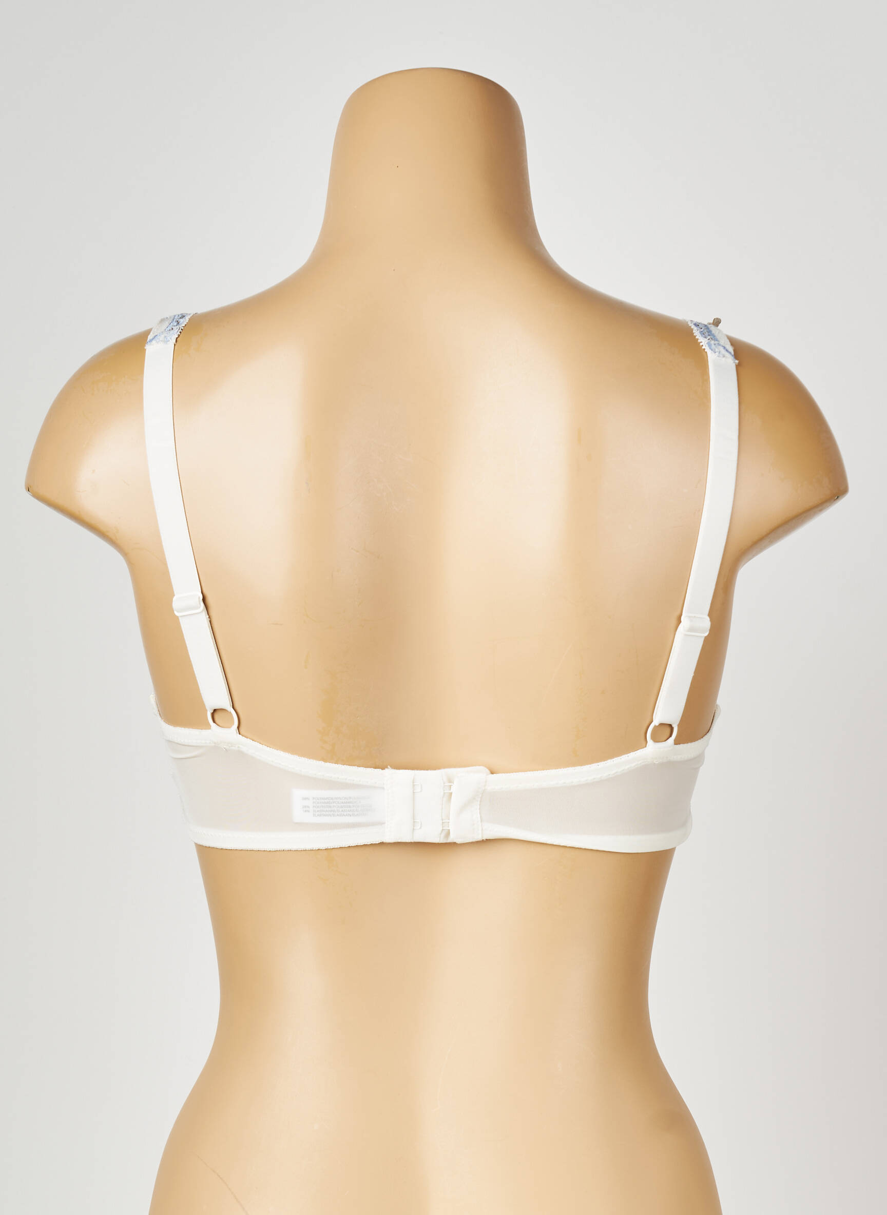 Soutien-gorge effet matière satinée haut soutien-gorge emboitant bleu VALEGE femme