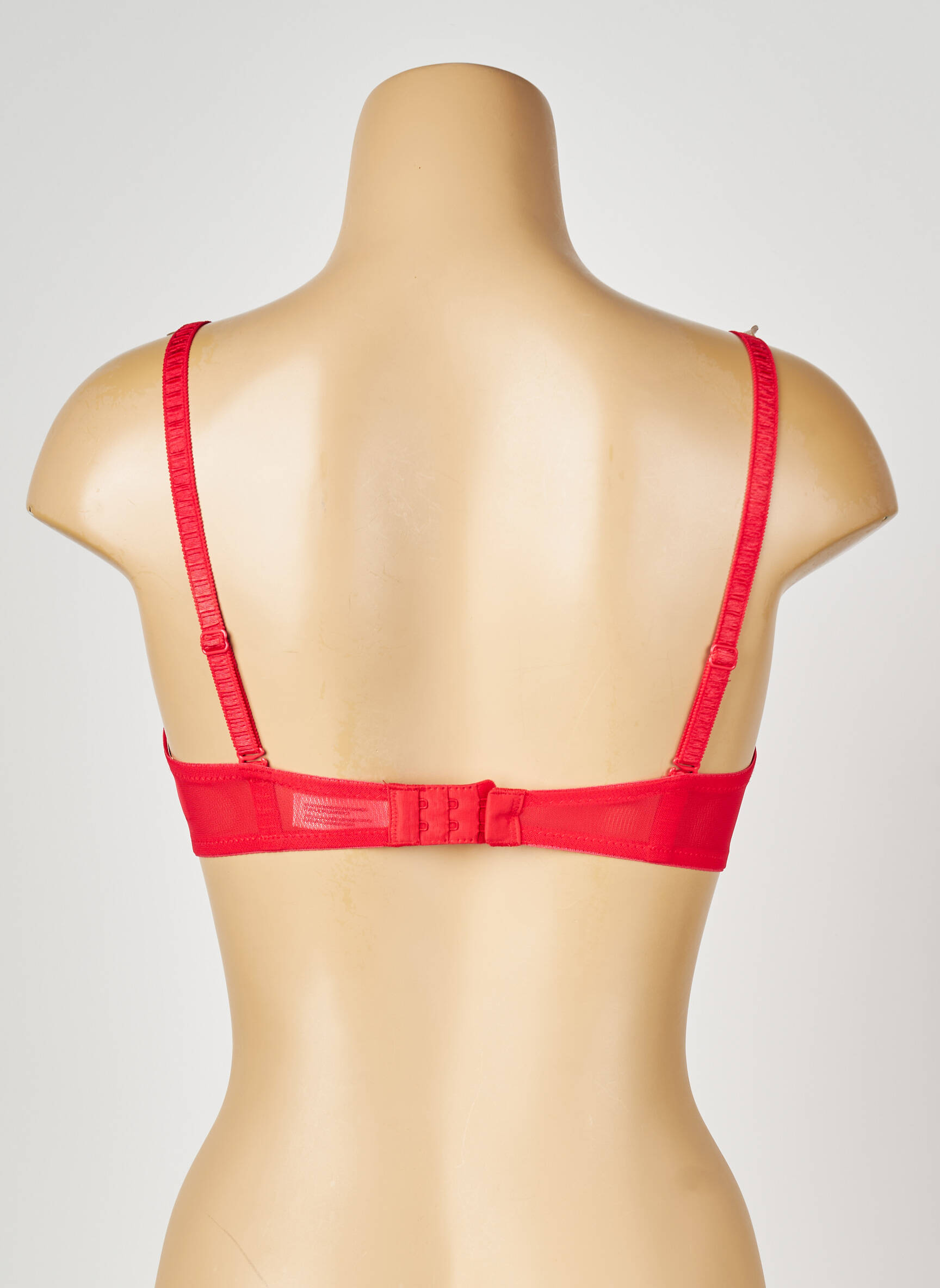 Soutien-gorge avec armature haut bandeau rouge VALEGE femme