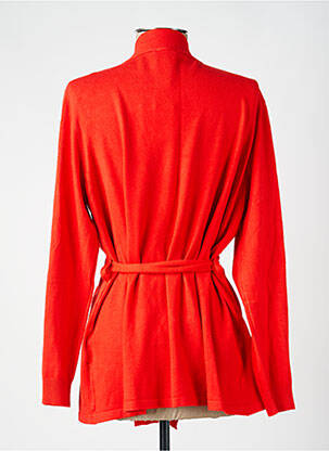 Gilet manches longues coupe cintrée orange LA FIANCÉE femme