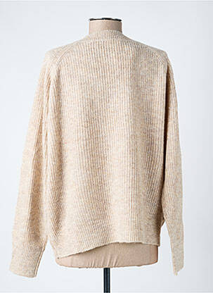 Gilet manches longues fermeture boutonnée sur le devant beige LA FIANCÉE femme