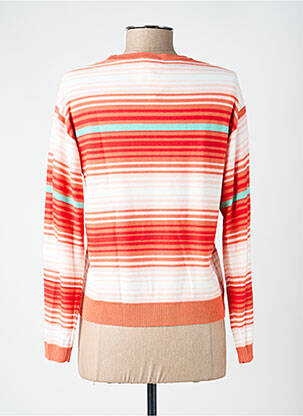 Pull coupe droite manches longues orange LA FIANCÉE femme