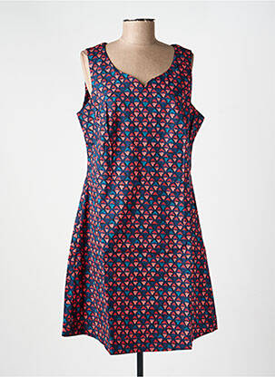 Robe courte sans manche sans manche bleu LA FIANCÉE femme