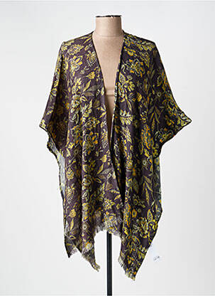 Gilet manches courtes col v vert LA FIANCÉE femme