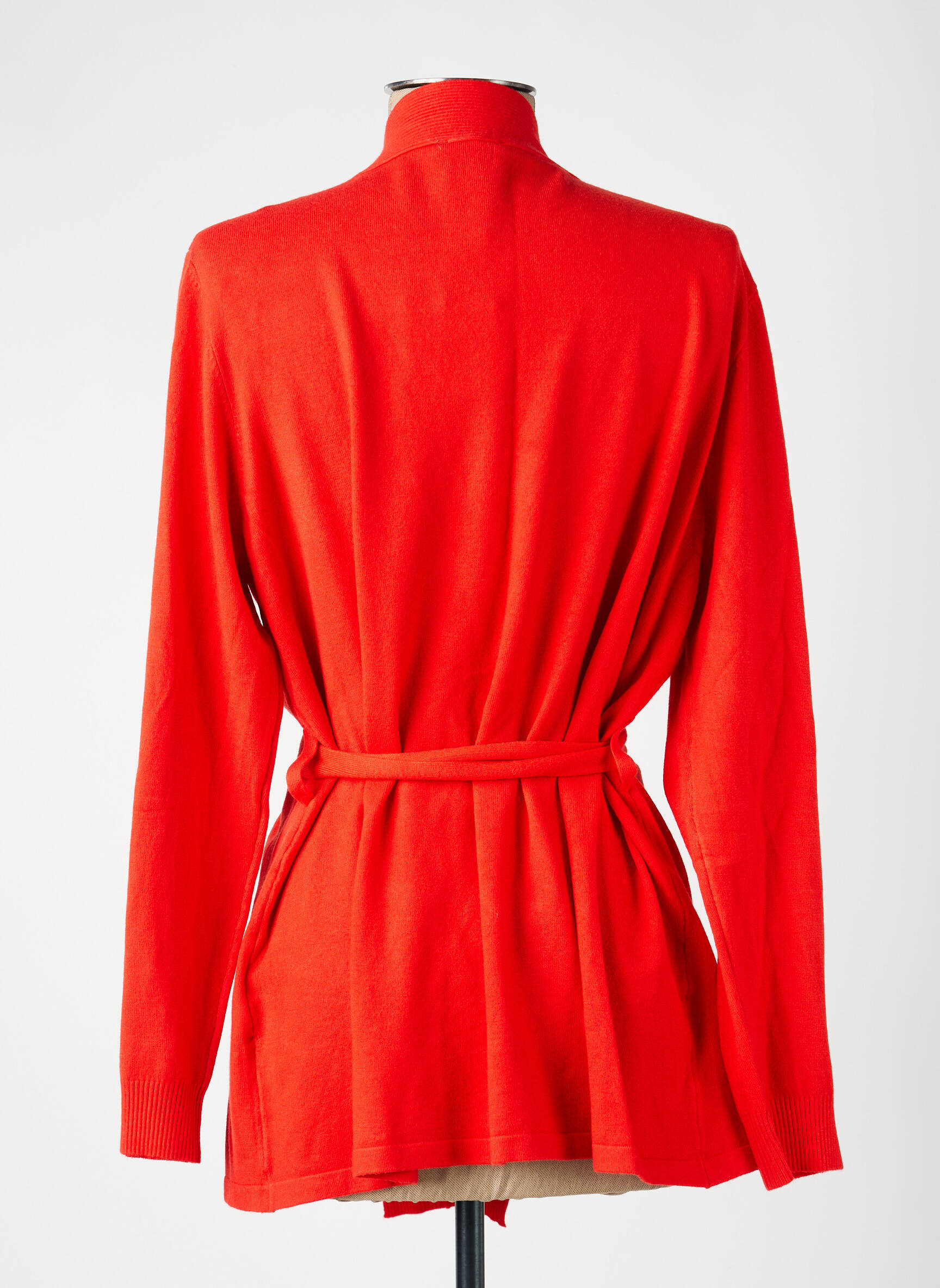 Gilet manches longues coupe cintrée orange LA FIANCÉE femme